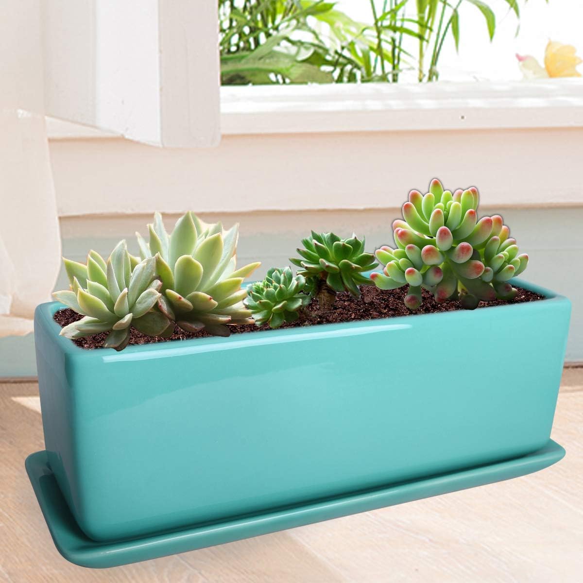 小物 tfastandbutter Amazon.com : Vencer 14 Inch Rectangular Modern Minimalist Ceramic